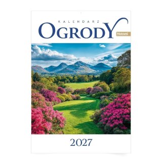 Kalendarz 2027 A4 ścienny Ogrody
