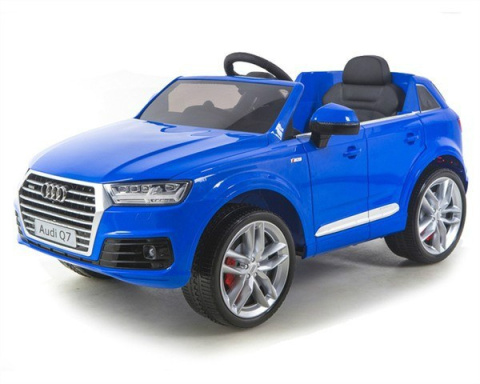 AUTO BATTERY AUDI Q7 2x45W LICENSE + SOFT WHEELS EVA + SMART REMOTE CONTROL 2.4 Ghz + leather CHAIR LEAN