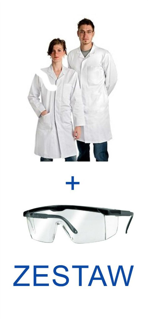 Biały laboratoryjny fartuch XXS MAŁY PROMOCJA !