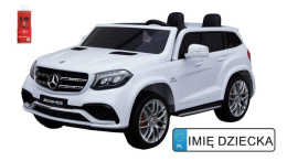 DWUOSOBOWY MERCEDES GLS LAKIEROWANY NA LICENCJI 4x45W AKU 2x12V ! Wolny Start Pilot 2.4Ghz