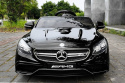 Mercedes S63 AMG Exclusive 2x45W Koła EVA Auto na akumulator FULL OPCJA Piękny!