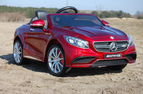 Lakierowany Pojazd Akumulatorowy Mercedes-Benz S63 Amg Mercedes S63 AMG Exclusive 2x45W Koła EVA Auto na akumulator S63 Lakierowany Pojazd Akumulatorowy Mercedes-Benz S63 Amg Mercedes S63 AMG Exclusive 2x45W Koła EVA Auto na akumulator S63