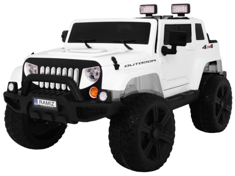 MEGA JEEP DRIFFTER EXCLUSIVE DLA 2 DZIECI, WOLNY START/ LAKIER. MIĘKKIE SIEDZENIE HP-011
