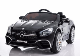 Duży samochód na akumulator Mercedes SL65 AMG 2x45W na licencji