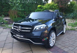 DWUOSOBOWY MERCEDES GLS 63 NA LICENCJI 4x45W AKU 2x12V ! Wolny Start Pilot 2.4Ghz