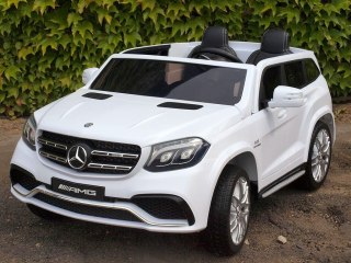 MERCEDES GLS 63, 4 SILNIKI, 2X12 V, MIĘKKIE KOŁA, MIĘKKIE SIEDZENIE, KLIMATYZACJA DLA 2 DZIECI/HL228