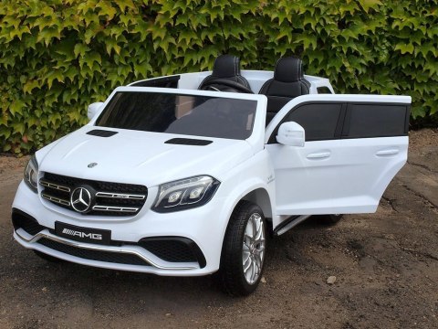 MERCEDES GLS 63, 4 SILNIKI, 2X12 V, MIĘKKIE KOŁA, MIĘKKIE SIEDZENIE, KLIMATYZACJA DLA 2 DZIECI/HL228