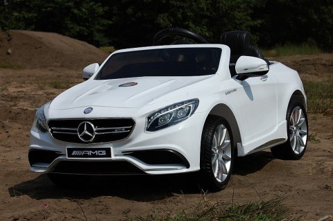MERCEDES S63 AMG LICENCJA, MIĘKKIE KOŁA EVA FULL OPCJA/HL169