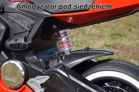 WIELKI MOTOR ŚCIGACZ PERFECT WOLNY START, ŚWIECĄCE, MIĘKKIE KOŁA/1628G
