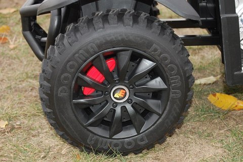 MEGA WIELKI QUAD DOOMA, AMORTYZATORY, MIĘKKIE KOŁA 12 V