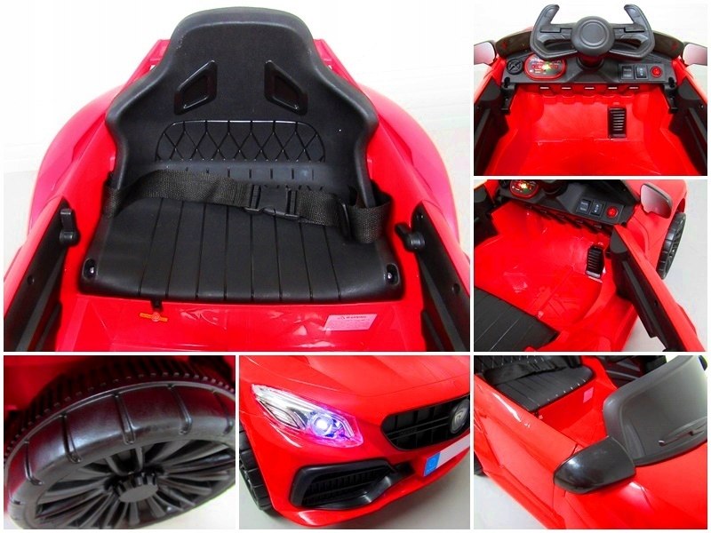 Sportowe Cabrio Z6 Auto na akumulator 2 silniki Pilot 2.4G Szerokość pojazdu 47 cm