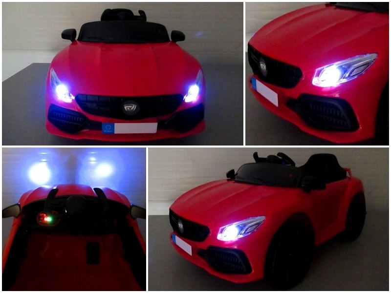 Sportowe Cabrio Z6 Auto na akumulator 2 silniki Pilot 2.4G Długość pojazdu 88 cm