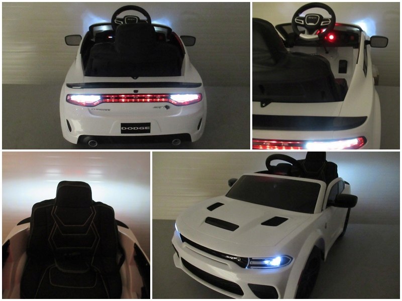 DODGE SRT Auto na akumulator EVA SKÓRA Pilot Maksymalne obciążenie 30 kg