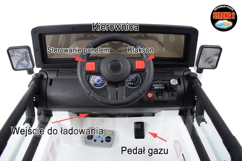 Jeep Monster auto na akumulator dla dziecka 4x4