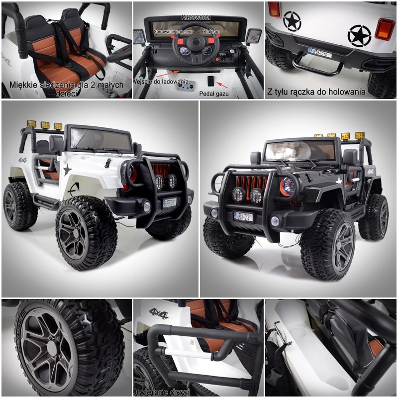 auto na akumulator dla dziecka 4x4 Jeep Monster