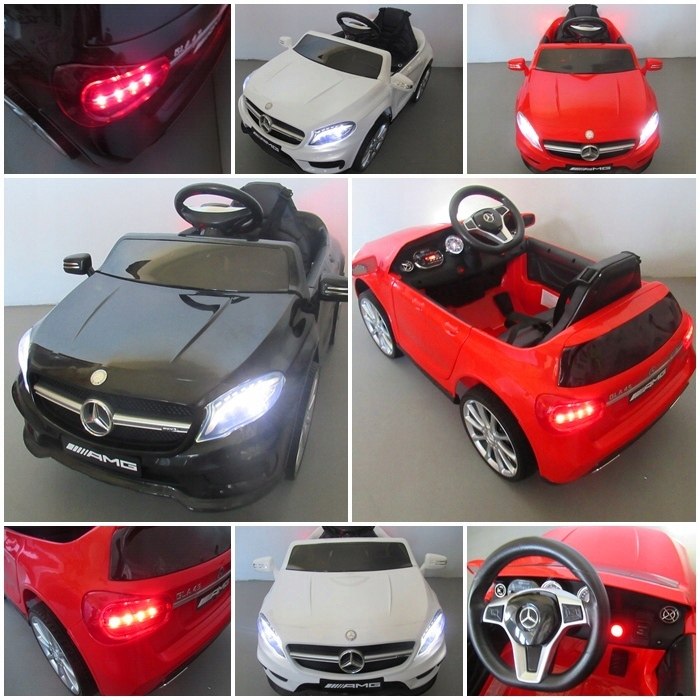 Mercedes GLA45 Auto na akumulator EVA SKÓRA Pilot Kolor Czarny