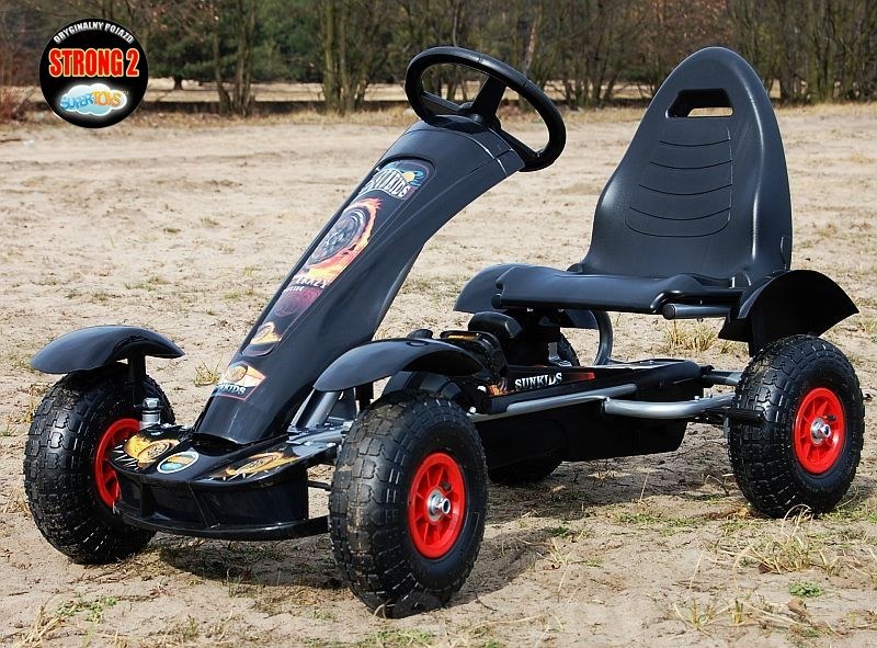 Duży Sportowy Gokart na pedały pompowane koła