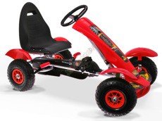 Sportowy Gokart na pedały F618 Pompowane koła